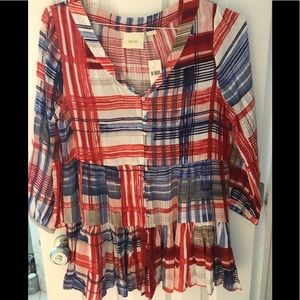 NWT Anthropologie MAEVE Size M Tunic Top